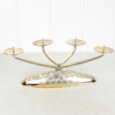 WMF Ikora Candlestick Silver Plated 50s 60s mid century Silverplate Brass Design Candlestick Candles Candlestick 