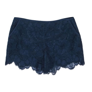 Trina Turk - Navy Blue Lace Shorts Sz 10