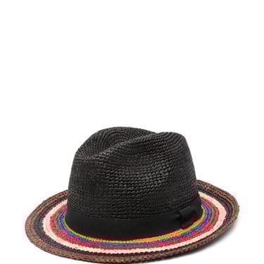 Paul Smith Men Signature Stripe Straw Hat