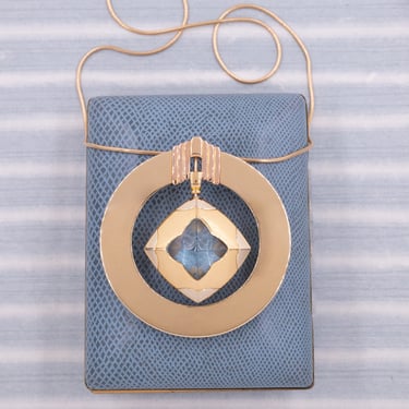 Custom Bulgari 'Pyramid' Pendant with Blue Topaz