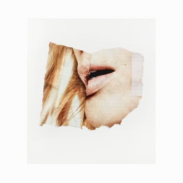 Karen Savage Collage "Face" Series Color Photograph Photo | Vintage