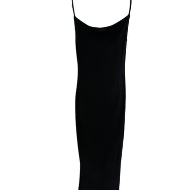 Krizia 90s Black Cashmere Slip Dress