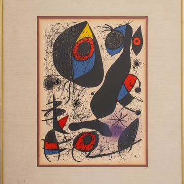 Joan Miro &quot;Miro a l'Encre&quot; Color Lithograph