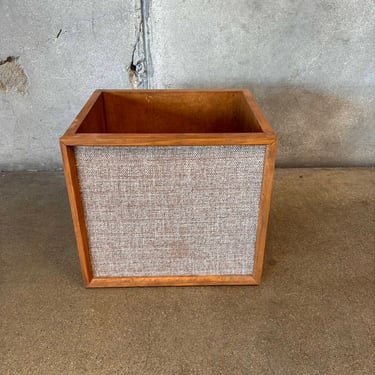 Vinyl Record Storage Box With Faux Speaker Front