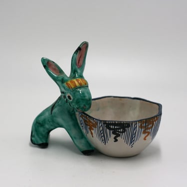 vintage donkey planter made in Italy 