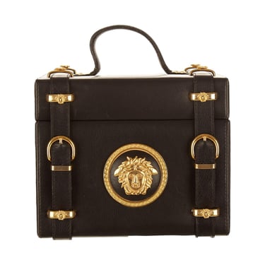 Versace Black Medusa Vanity Bag