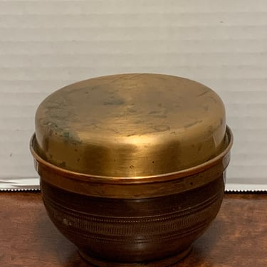 Antique Copper Snuff Jar 