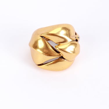 Golden Creeping Ivy Ring