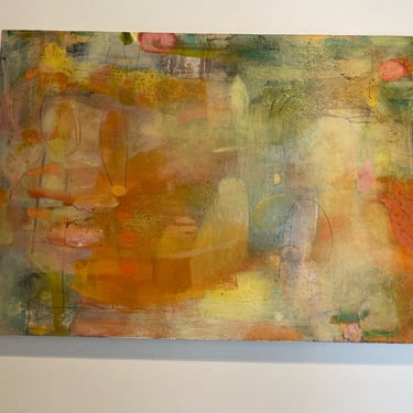 Original Abstract Oil Painting, "The Calm" by Erica Huntzinger