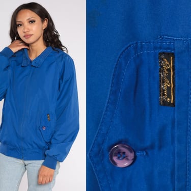 Vtg 90s Eddie Bauer 2 Tone Nylon Full Zip Up Hoodie