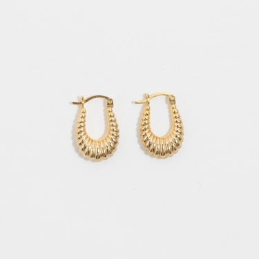 ARO Ripple Puffy Hoop Earrings