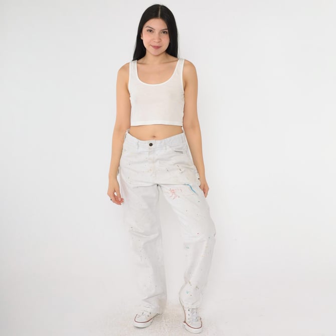 爆買い！ Dickies White Painter Pants Sherwin Williams Paint Splatter パンツ
