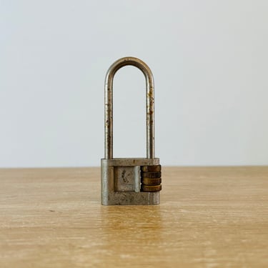 Vintage Padlock Combination Lock Made in England 