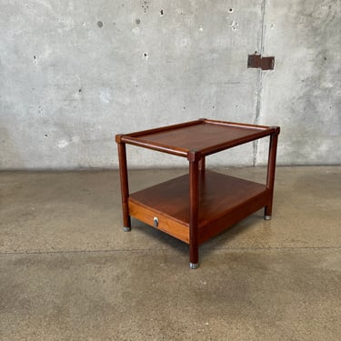 American of Martinsville Mid Century Side Table With Drawer