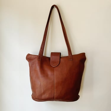 Auburn Slouchy Leather Tote