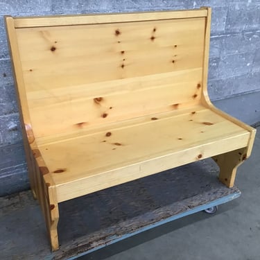 Rustic Pine Bench (Seattle)