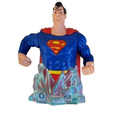 Bakery Crafts DC Superman Figure Cake Topper Figure Toy 2006 Blinking Lights M12 