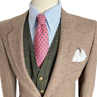 Vintage Stafford 100% WOOL TWEED Wool Sport Coat ~ size 36 R ~ jacket / blazer ~ Preppy / Ivy / Trad ~ 