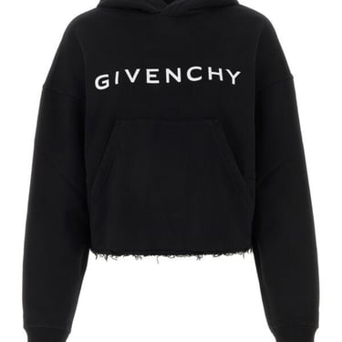 Givenchy Women Black Cotton Sweatshirt