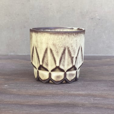 Porcelain Ceramic "Hex" Cup  - Matte "Owl" 