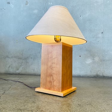 Vintage Table Lamp Frank Lloyd Wright Style, 1970s