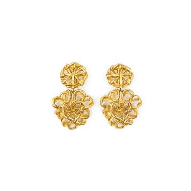 Christian Lacroix Goldtone Knotted Earrings