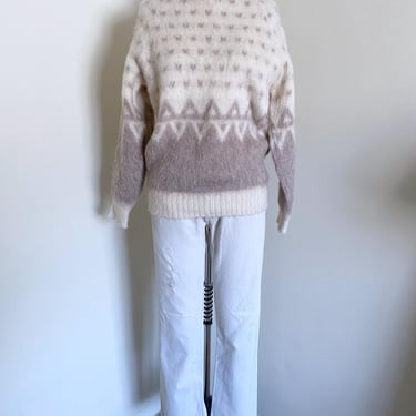 Vintage Icelandic Style Sweater, Made in England 