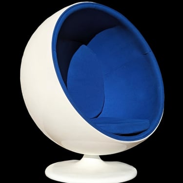 Mid Century Modern Eero Aarnio Inspired Ball Chair 