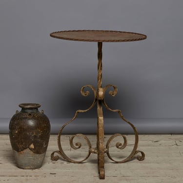 Gilt Iron Spanish Side Table