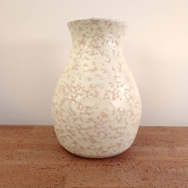Vintage Bay Keramik Fat Lava Vase | Beige Cream Tan | West Germany 710 21 