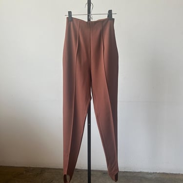 8047t / romeo gigli extra high rise stirrup pants 