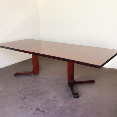Danish Modern Rosewood Expanding Dining Table by Skovby 