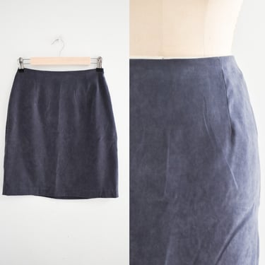 1990s Gray Mini Skirt 