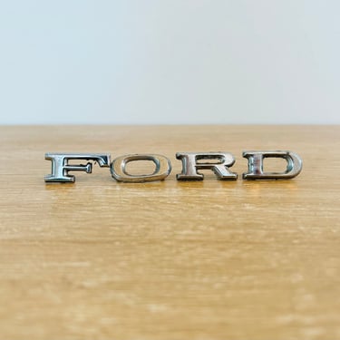 Vintage Original Automotive Parts Ford Hood Letters | Delve Chicago ...