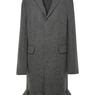Jw Anderson Donna Gray Wool Coat