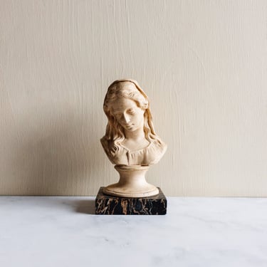 1920s French “vierge Marie” original plaster sculpture