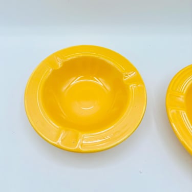 Original Color Fiesta Ware Sunflower Yellow Vintage Ashtray by LeChalet