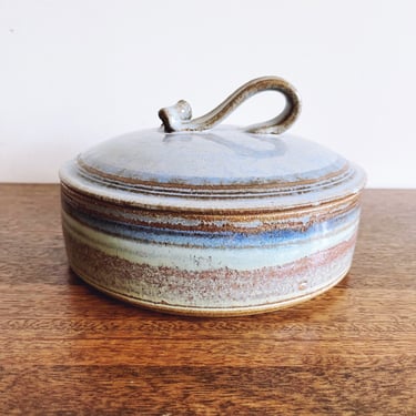 Vintage Stoneware Ceramic Tortilla Warmer 