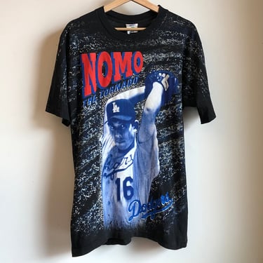 1998 Winterland Hideo Nomo “The Tornado” All-Over-Print Tee Shirt