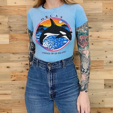 1987 Orcas Island Vintage Travel T Shirt 