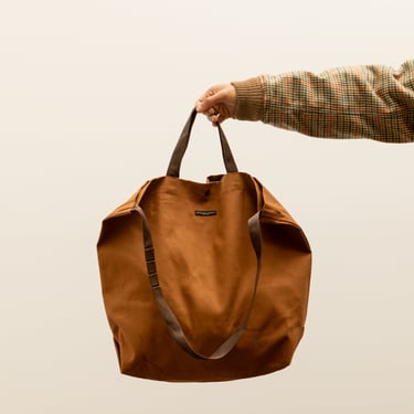 Engineered Garments 12oz Duck Canvas Carry All Tote, Brown