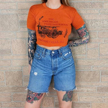 1984 Paper Thin Cropped Vintage T-Shirt 