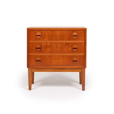 Danish Mid-Century Teak Three-Drawer Chest 1960s 