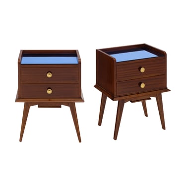 French Mid-Century Modern Side Tables