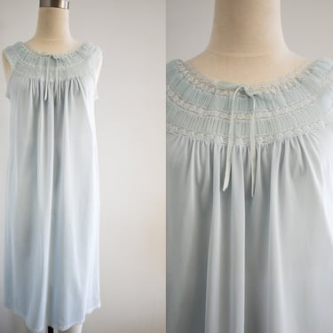 1950s/60s Pale Blue Night Gown 