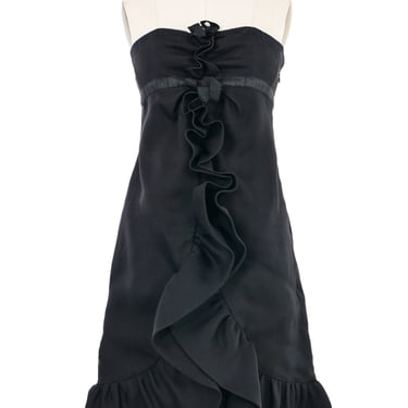 Giambattista Valli Black Ruffle Dress