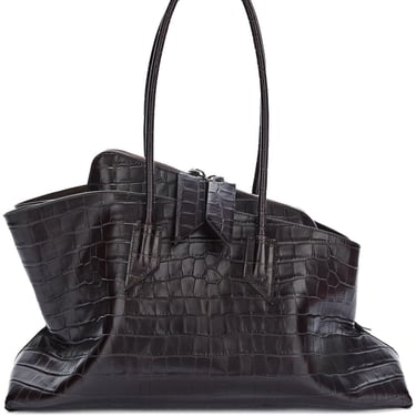 The Attico Women La Passeggiata Medium Leather Shoulder Bag