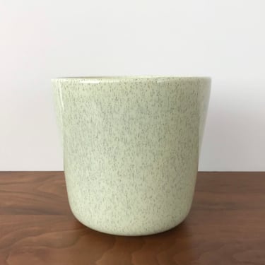 Mid Century Modern Bauer California Pottery Planter in Speckled Green 