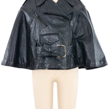 Jean Paul Gaultier Leather Motorcycle Cape