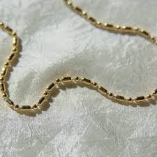 Gold Vintage Ball Chain Necklace